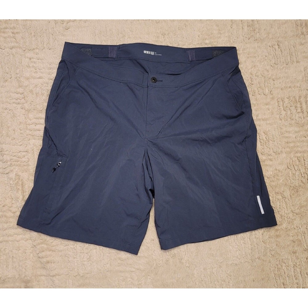 REI Co-Op Men's Gray Nylon Cargo With Padded Liner Outdoor Hiking Shorts XL